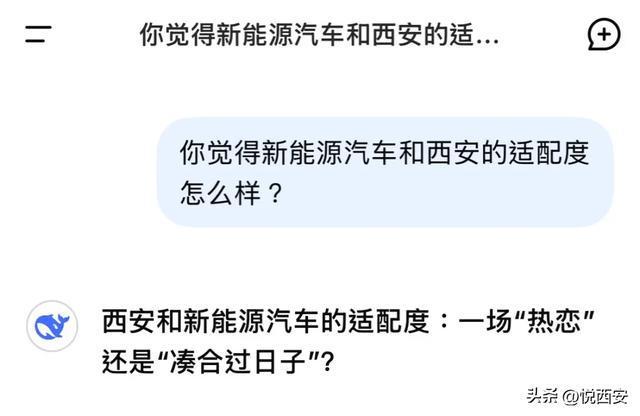 B体育：关于西安新能源汽车产业DeepSeek这样说…(图1)